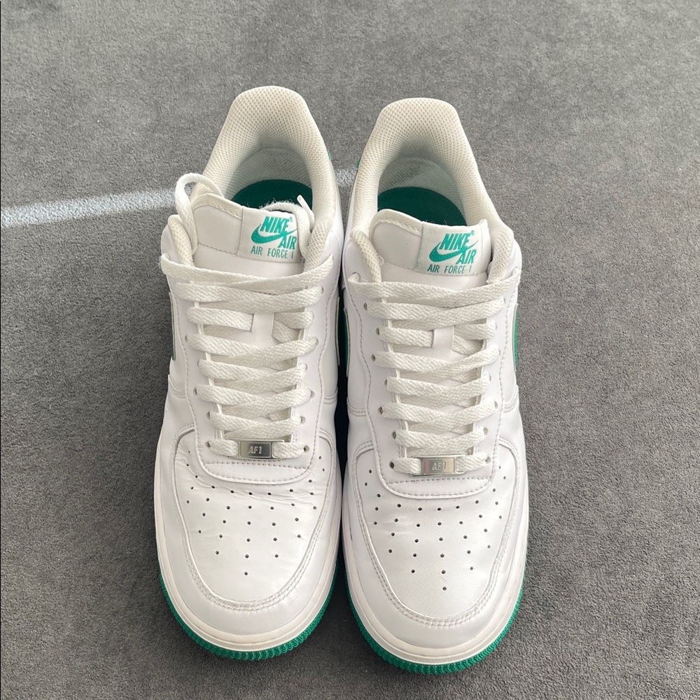 Nike Air Force 1 White with Green Highlights